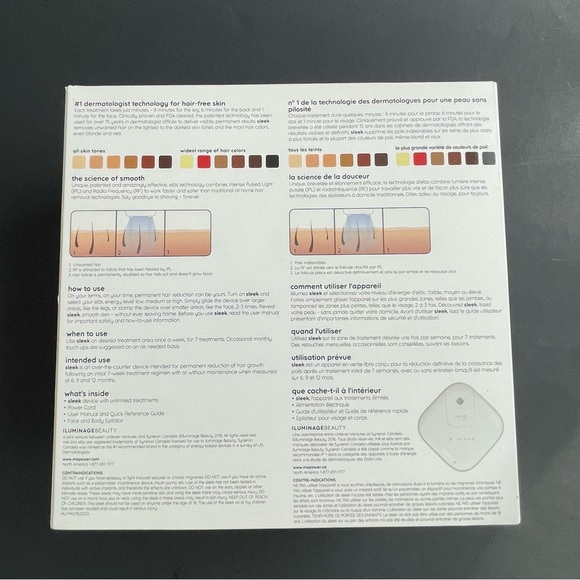 Iluminage Me Sleek Permanent Hair Reduction Device New Sealed - Picture 3 of 6